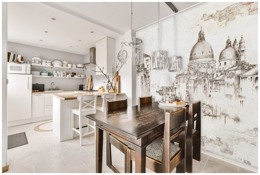 Венецианские фрески в интерьере