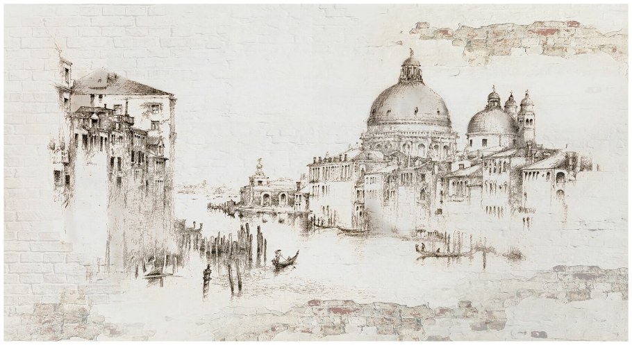 Фотообои Венеция 294*260 на стену в спальню