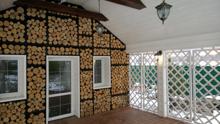 Стены в беседке