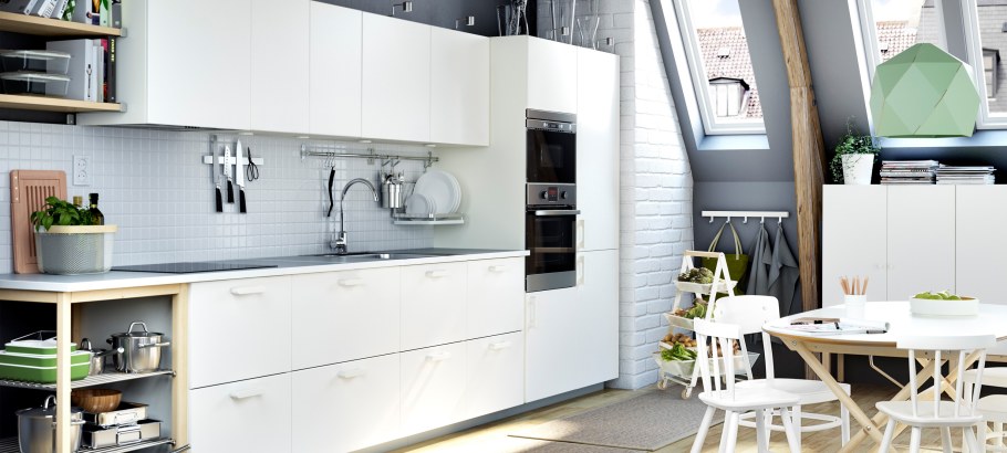 Кухня икеа Веддинге белый