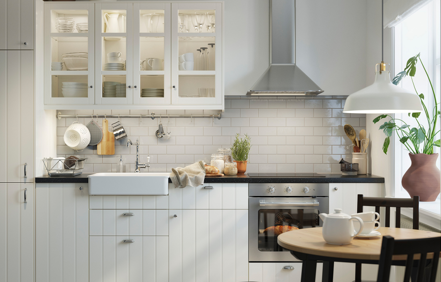 Кухня икеа Фактум белая