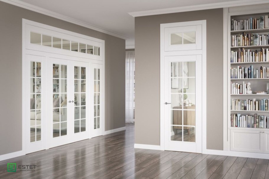 Французские двери в интерьере