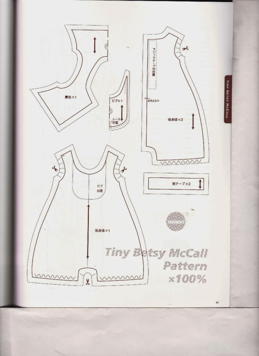 Выкройка куклы из ткани