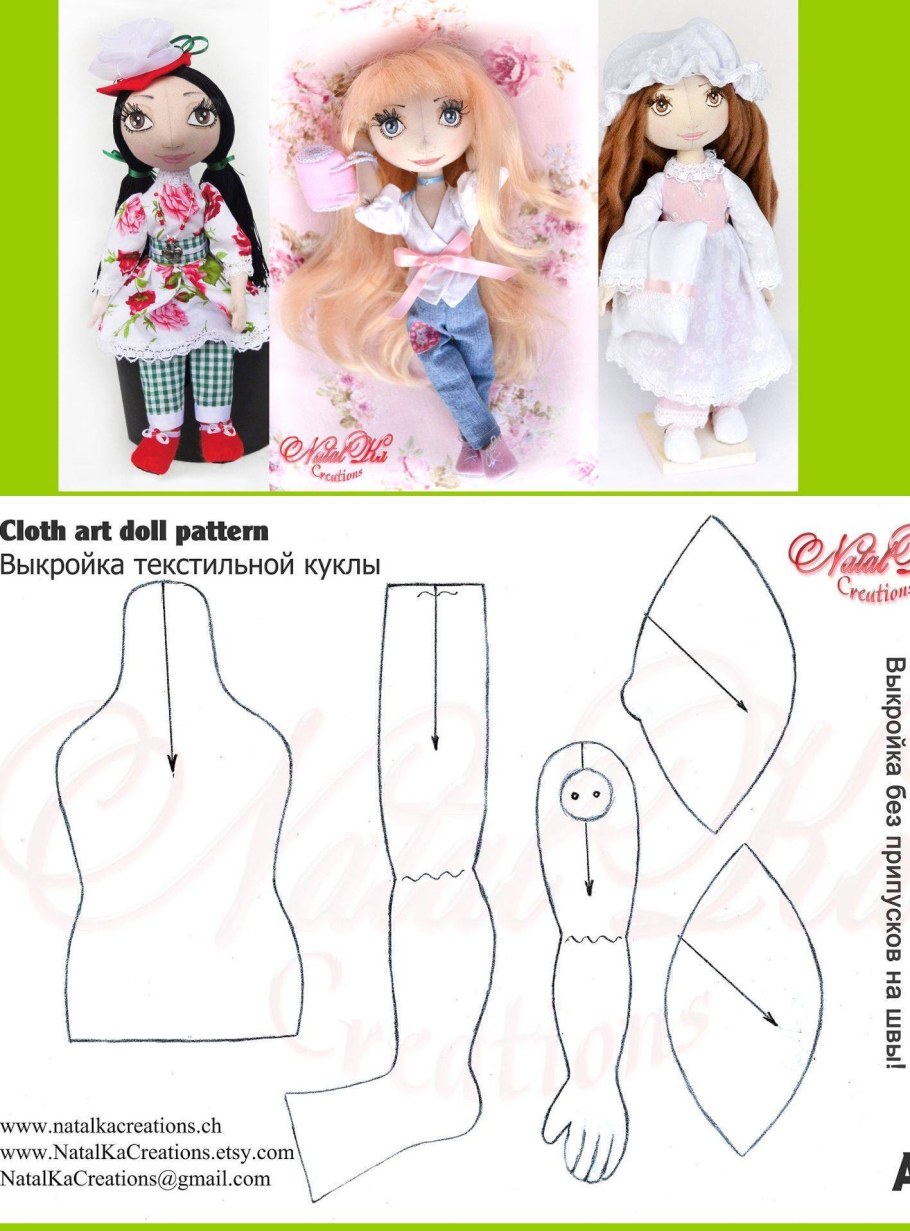 Простые выкройки одежды для кукол