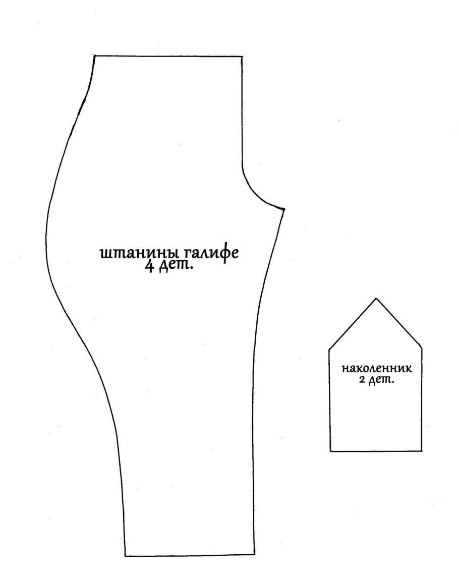 Выкройка пальто для куклы Паола Рейна