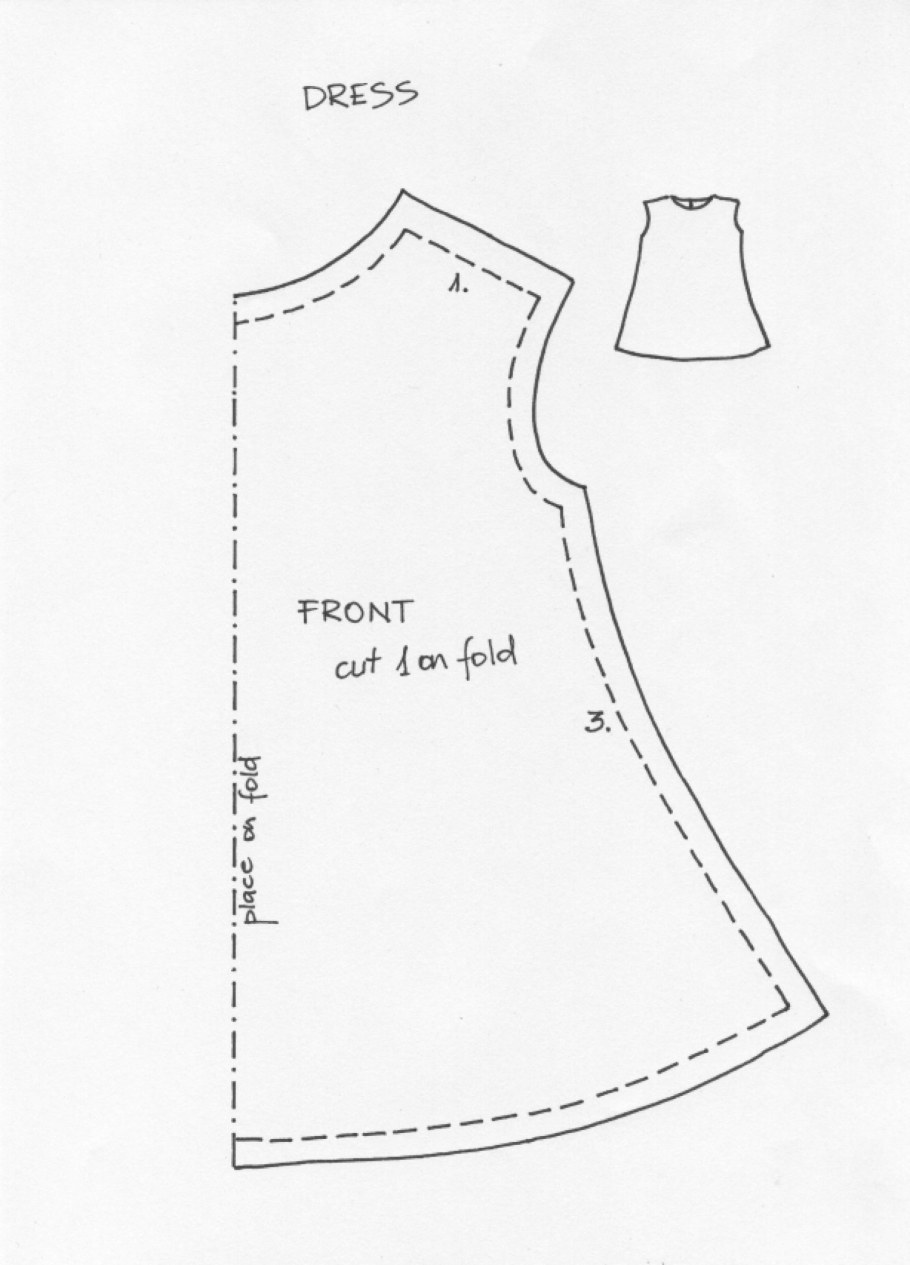 Выкройка текстильной куклы большеножки