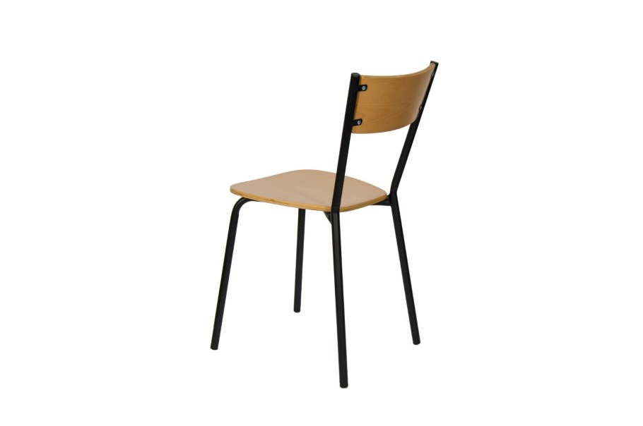 Стул Sheffilton SHT-s53 МДФ/металл (дуб беленый/ал.метал)