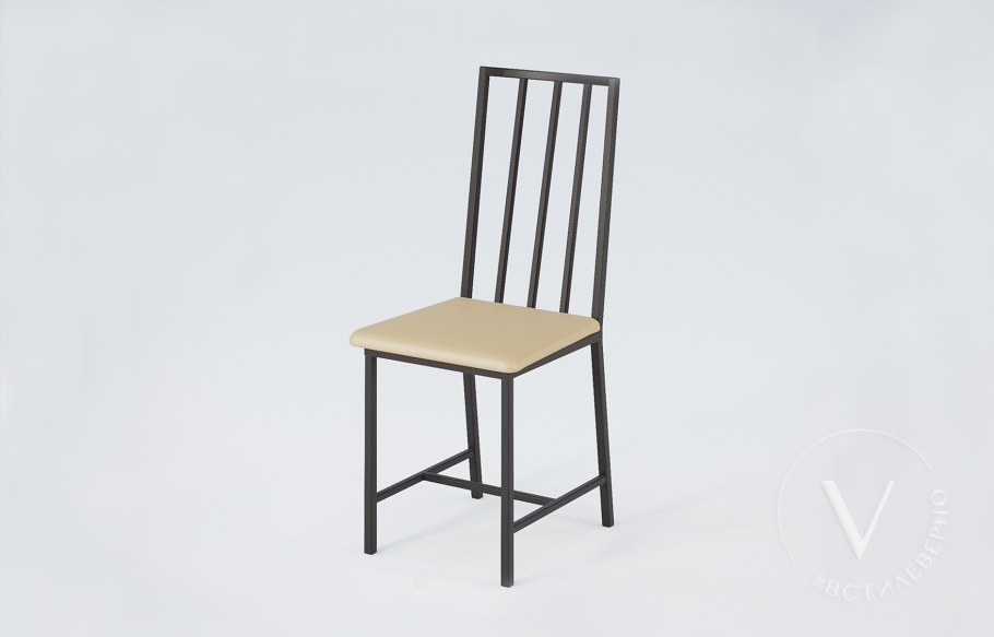 Стул армейский жесткий на металлокаркасе 385х450х805