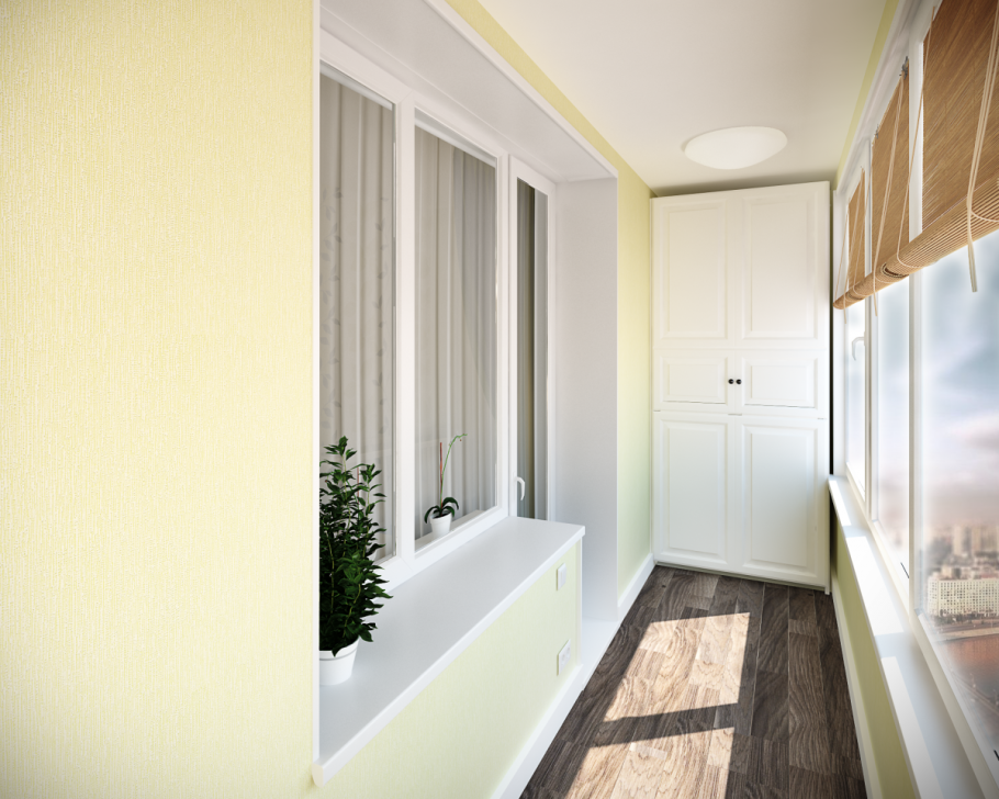 Дизайнерская отделка балкона