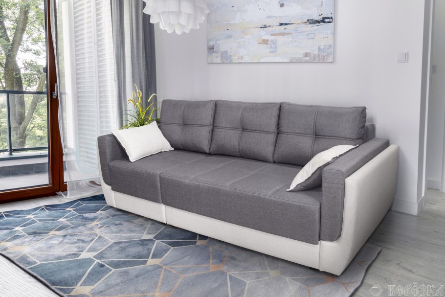 Прямой диван с одной раскладывающейся секцией