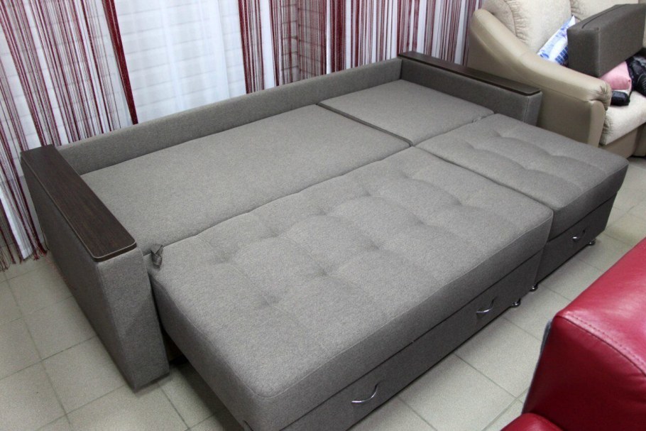 Диван модуль Камила 2 с выдвижными оттоманками