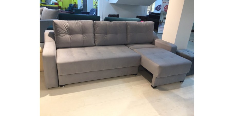 Диван "Мартин-1" с выдвижной оттоманкой левый