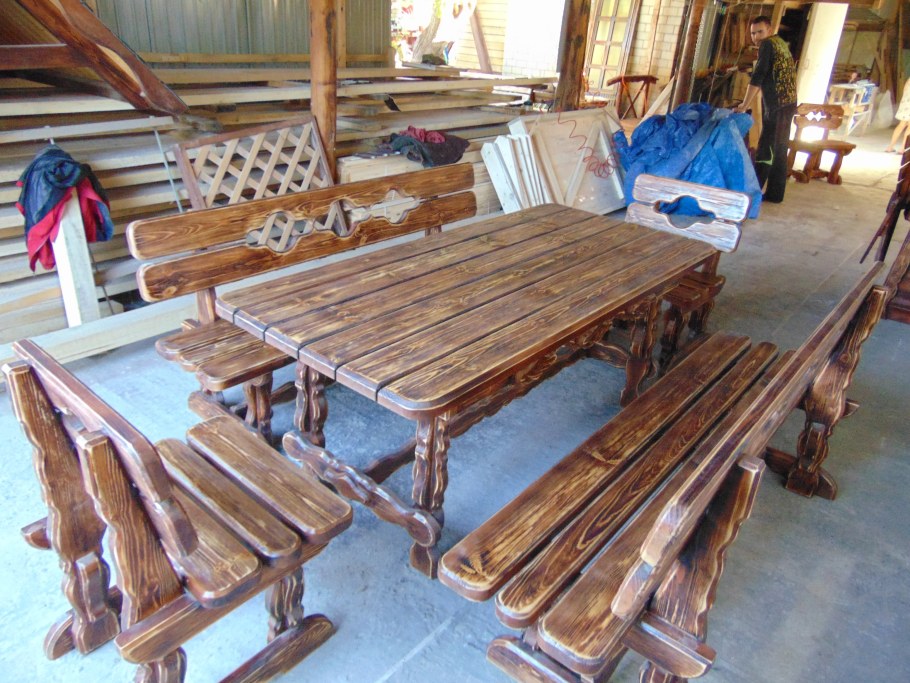 Деревянные скамейки для бани