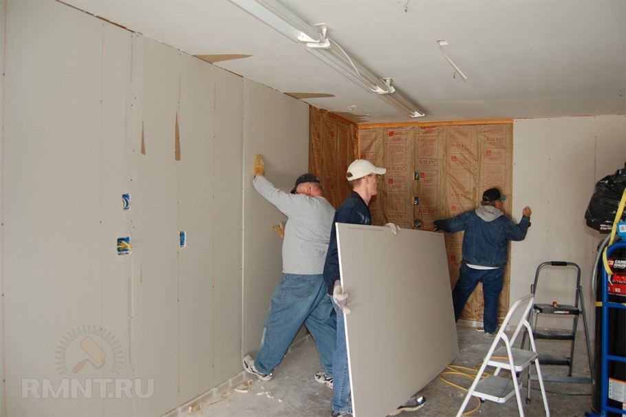 Отделка гипсокартоном