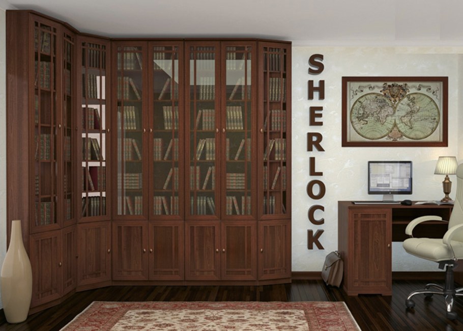 Стенка Шерлок дуб сонома