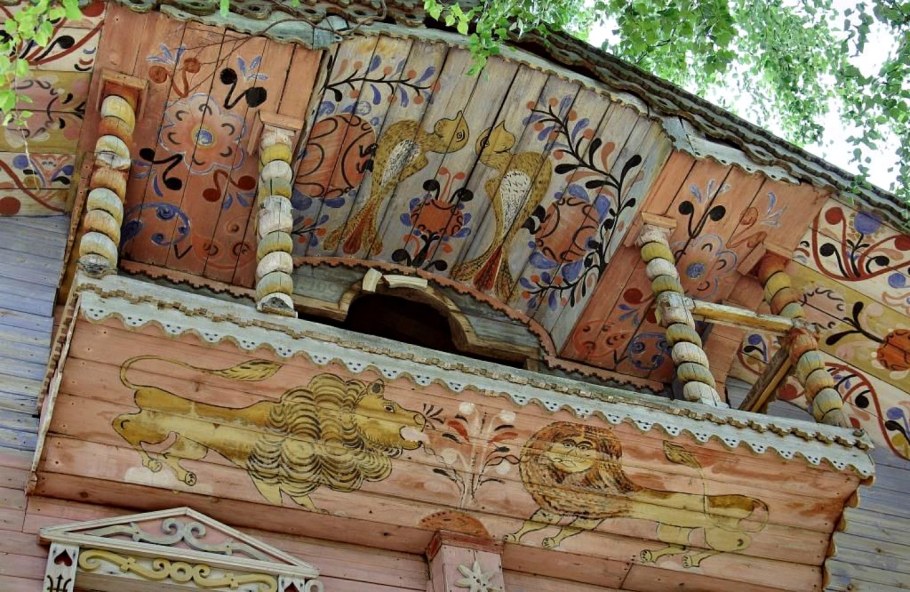 Северная домовая роспись Телегин