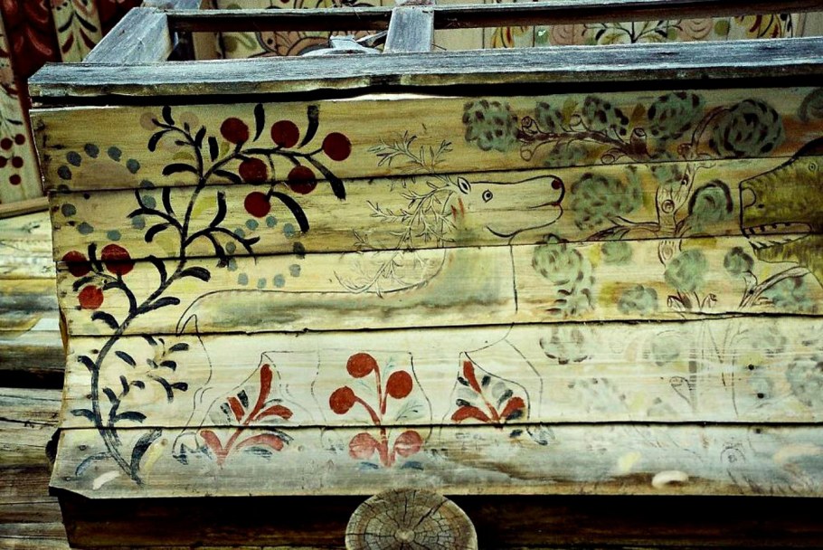 Северная домовая роспись Телегин