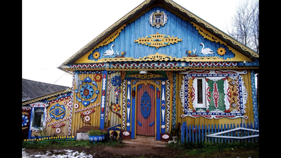 Село Пурех деревянное зодчество