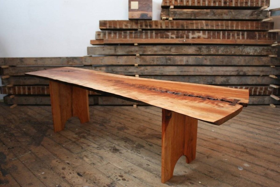 Лавка из горбыля