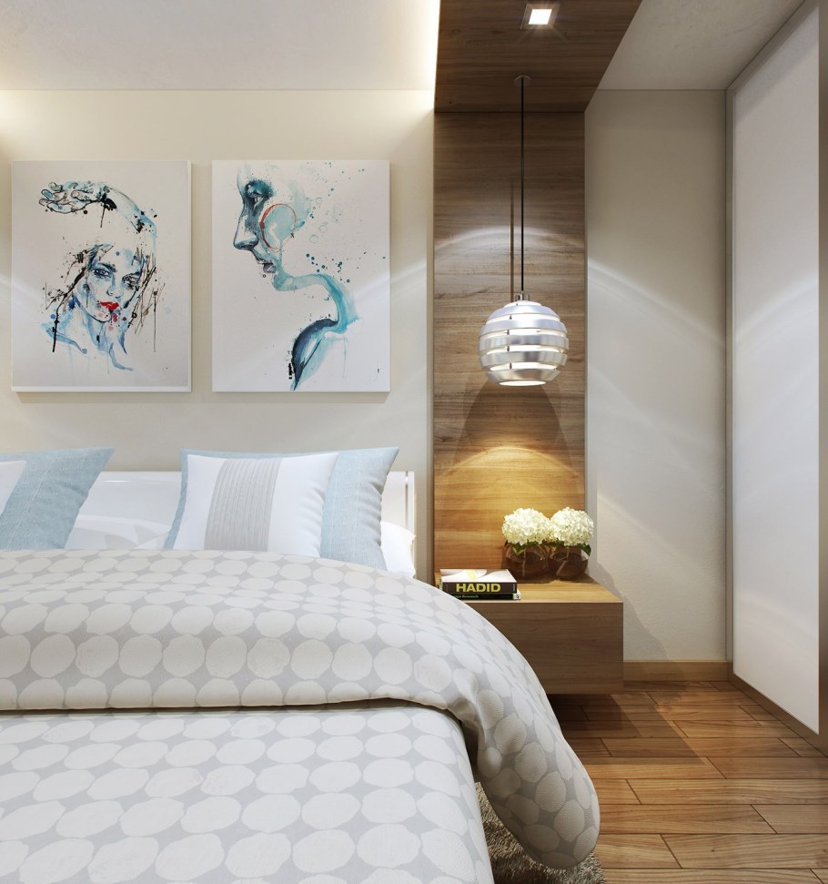 Постеры в интерьере спальни