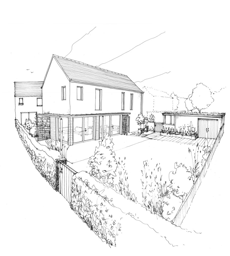 Ландшафт рисунок