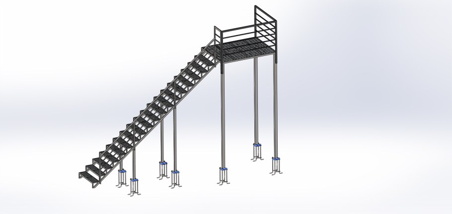 Металлические переходные лестницы