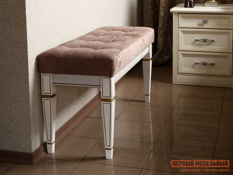 Банкетка мягкая с полкой СРП-200-80