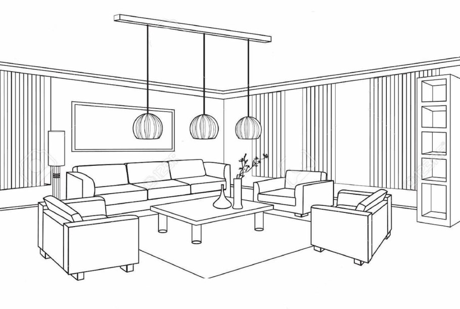 Наброски интерьера