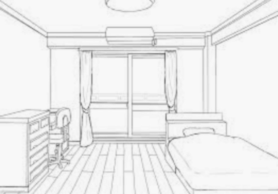 Раскраска комната