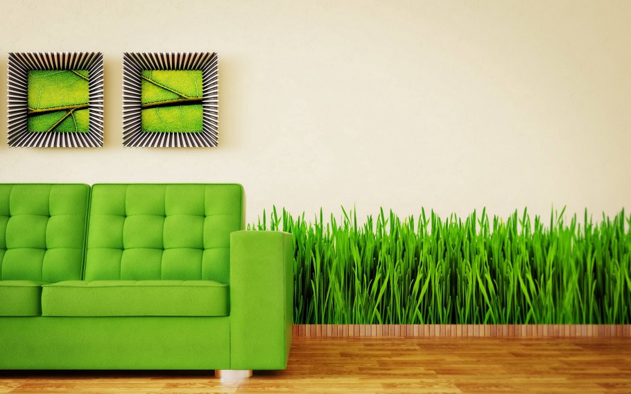 Зеленый диван