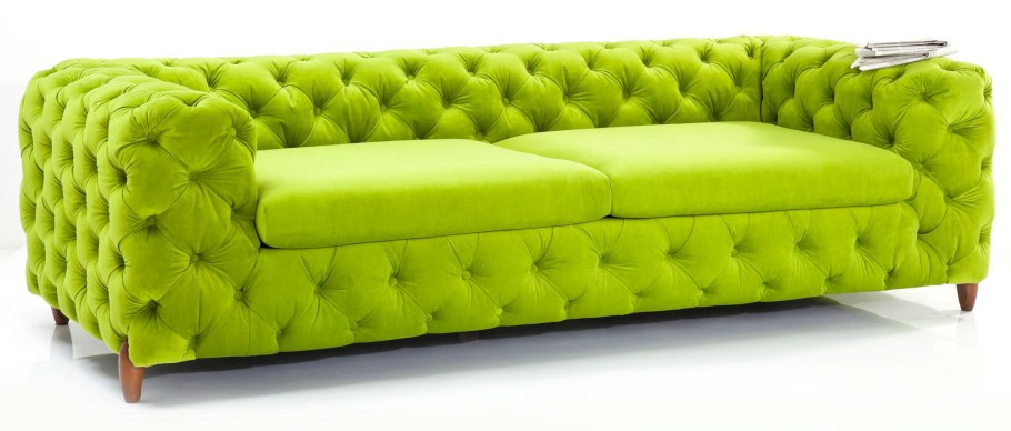 Диван с каретной стяжкой