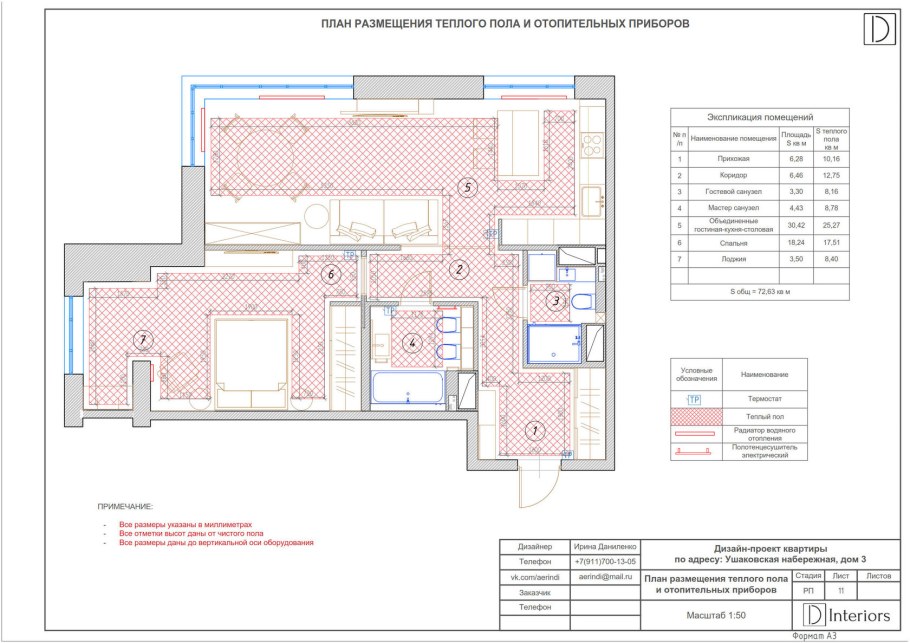 План пола дизайн проект