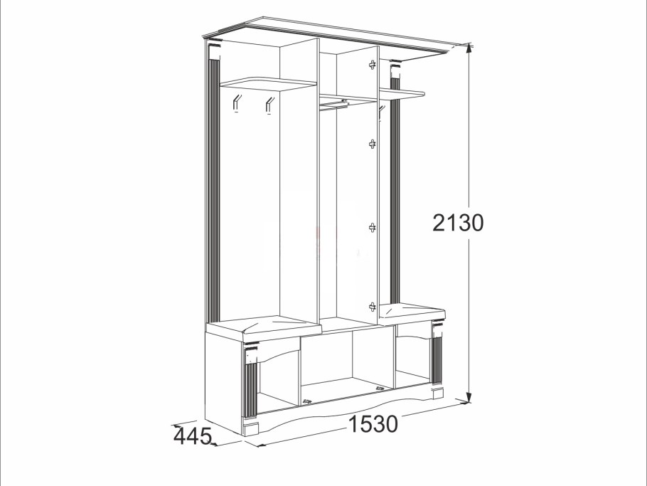 Прихожая Эдвин ВШ-2.2