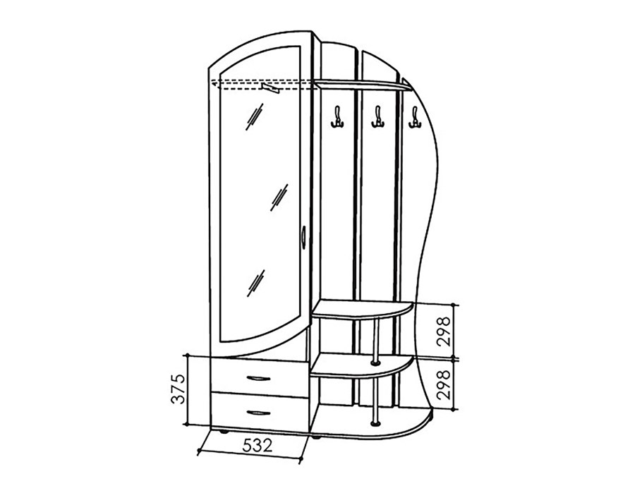 Вешалка Соло 060 BMS