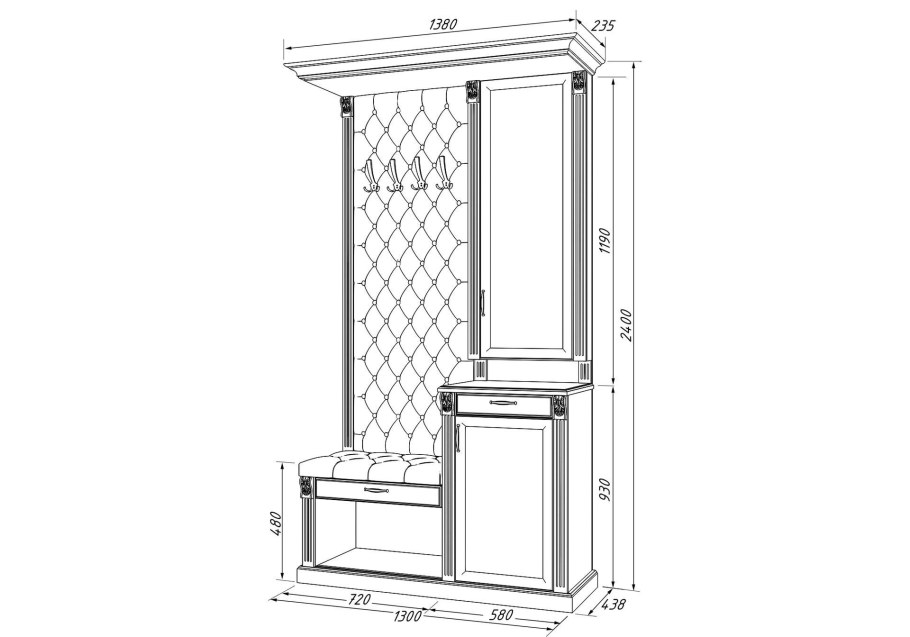 Прихожая Влад- торг Бристоль
