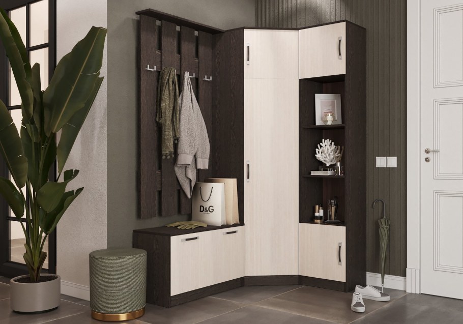 Елена прихожая венге/дуб молочный