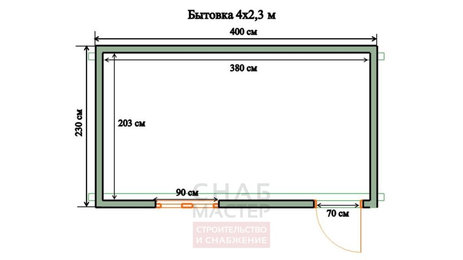 Каркас бытовки 3 на 6 чертеж
