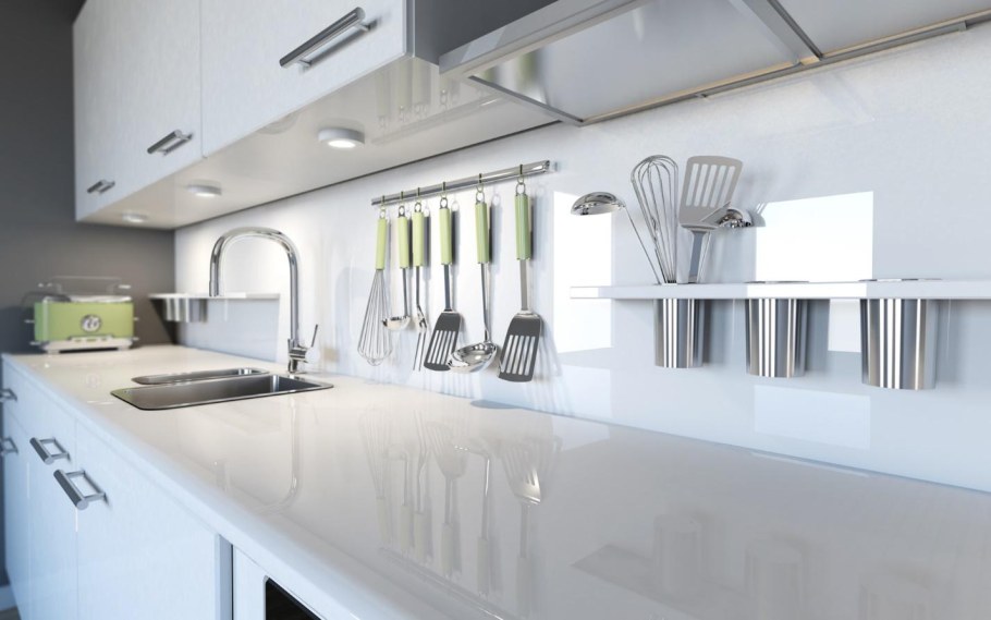 Фартук под деревянную столешницу