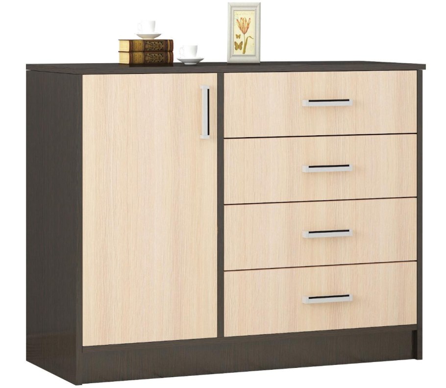 Комод Светлана венге-дуб молочный 150см