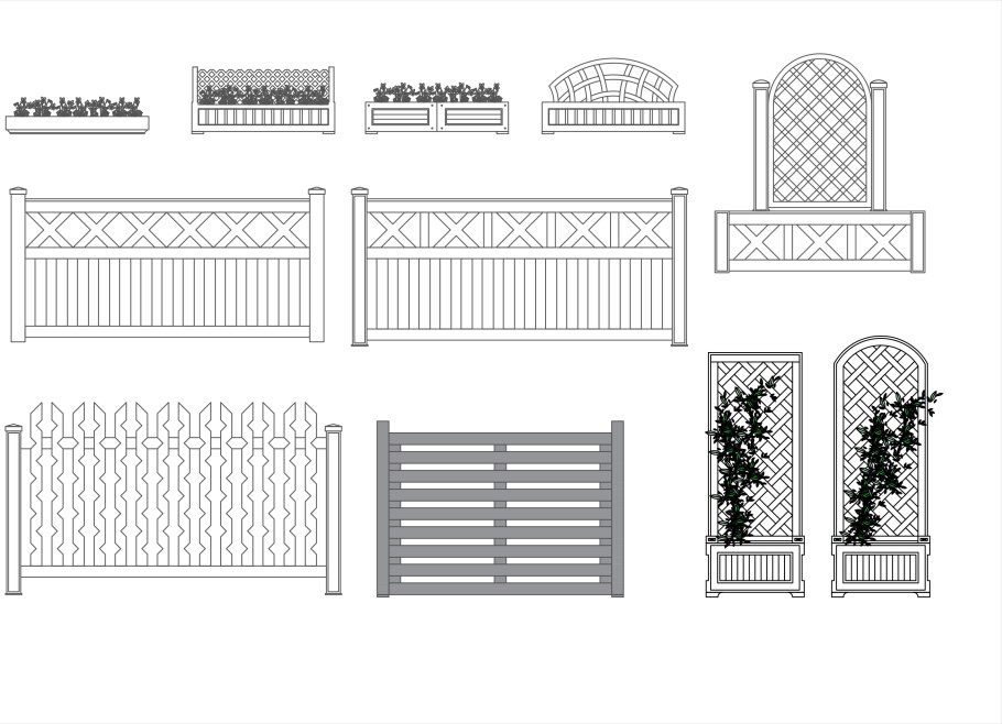 Монтаж металлоштакетника схема