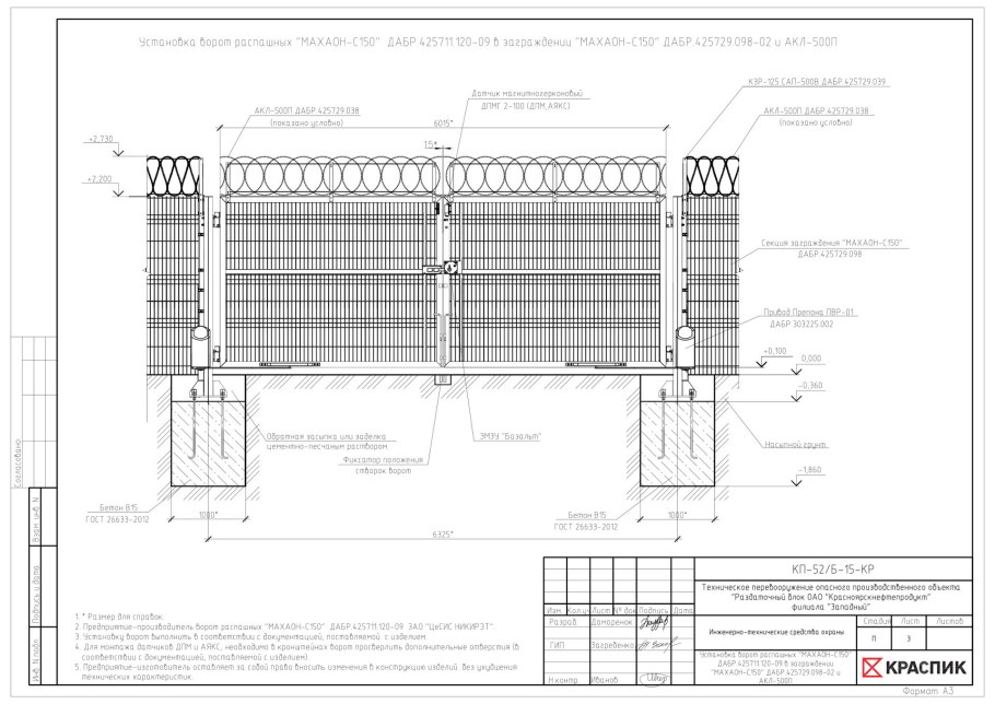 Ограждение участка забором из профлиста чертеж