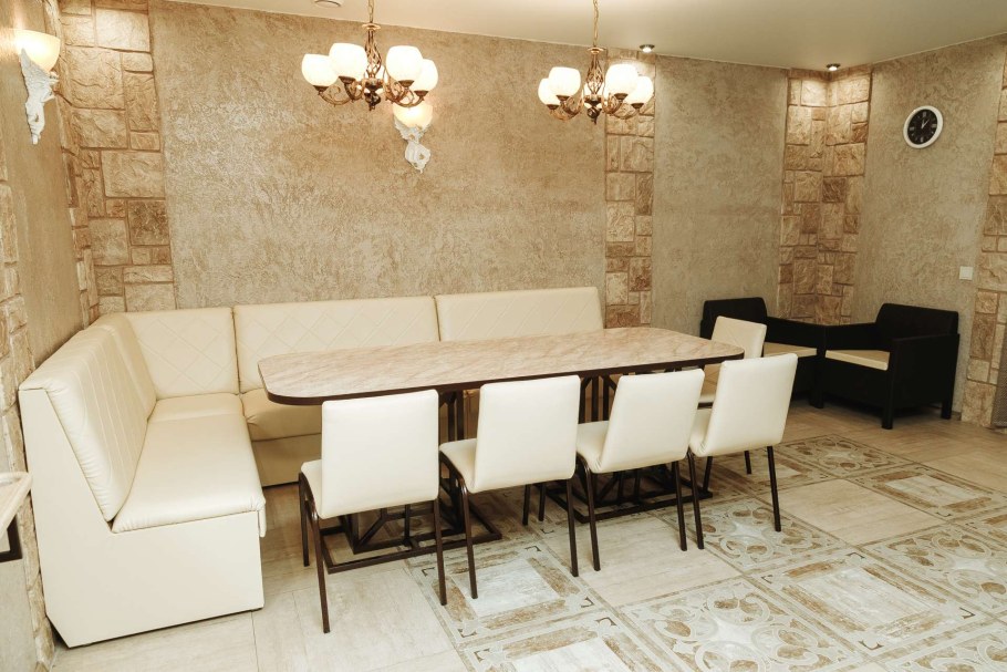 Угловая лавочка в баню