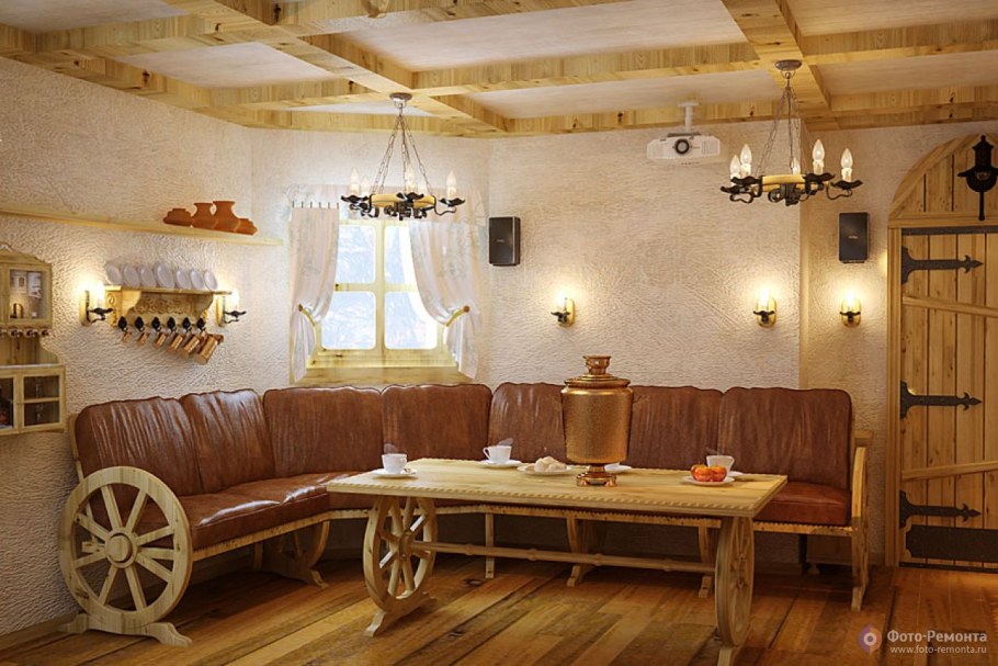 Мягкая мебель для бани