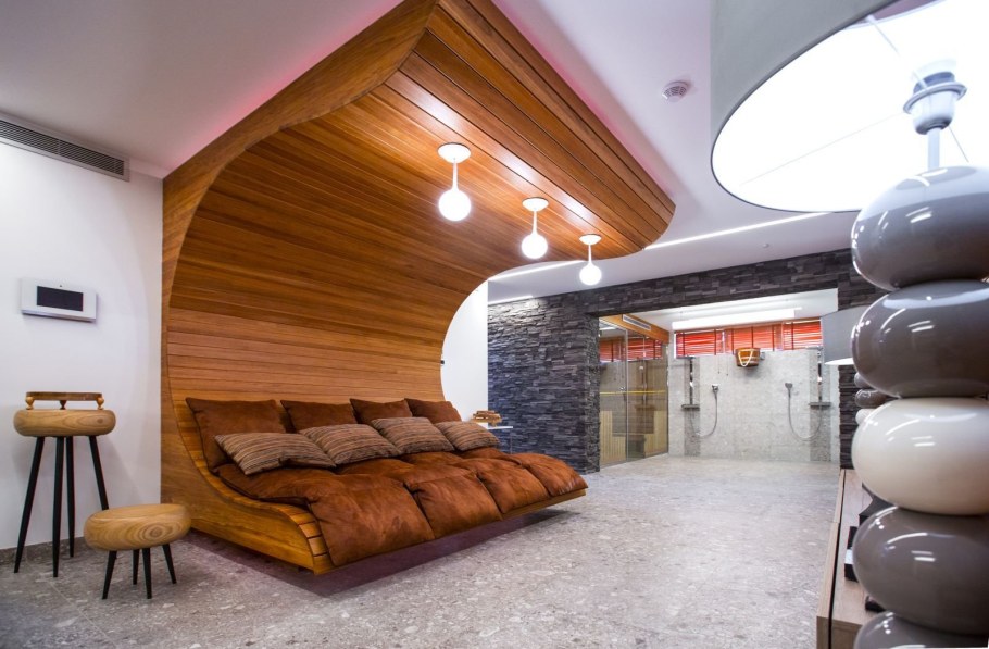 Отделка комнаты отдыха в бане