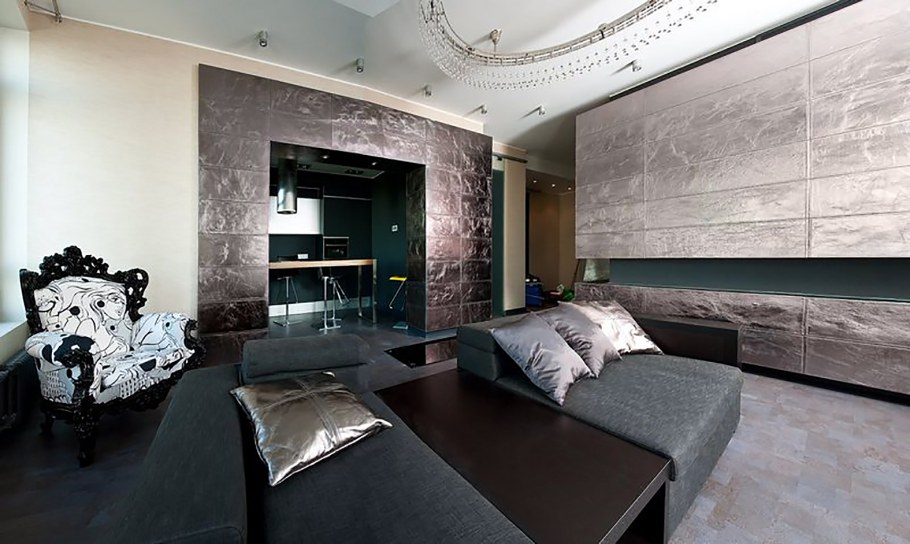 Обои под рептилию в интерьере