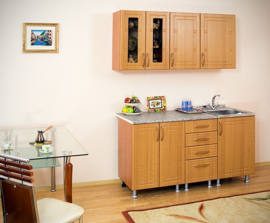 Маленькие кухни без мойки