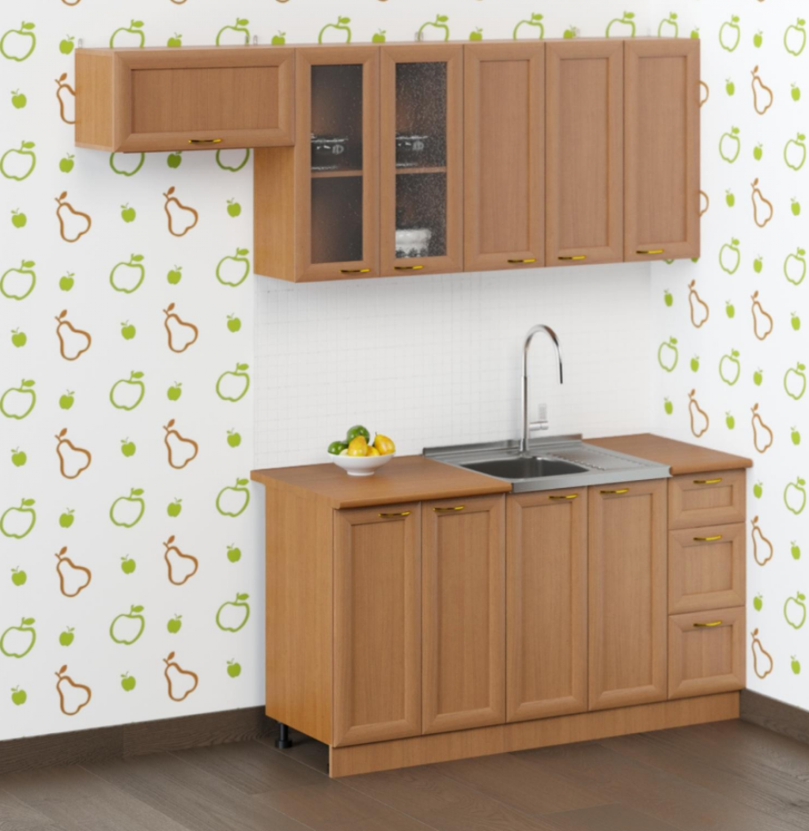 Кухня "эконом-1,2м" лайм