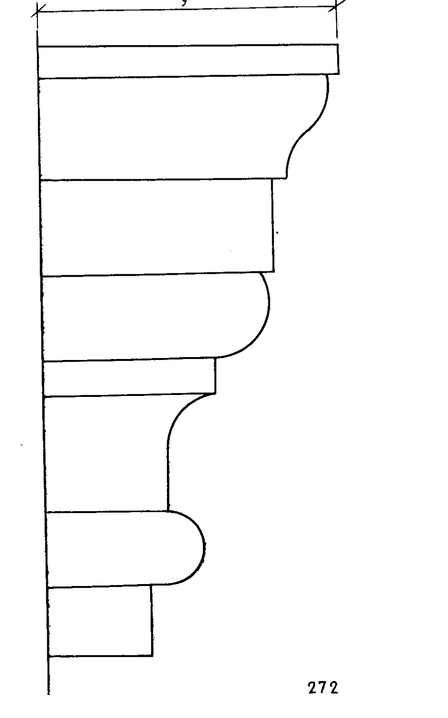 Построение теней на капители дорического ордера