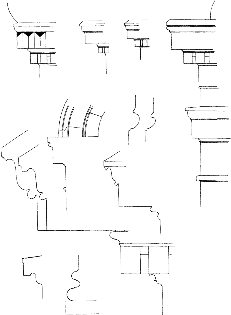 Тени в ортогональной проекции тени здания