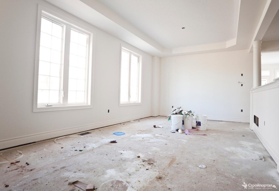 Зашпаклеванная стена